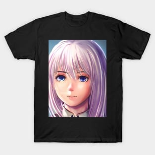 Purple Hair Anime Girl T-Shirt